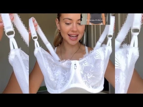 Transparent 4K Try on | Micro Bikini & Lingeries Try on | Transparent & Padded Bra Try on & Review