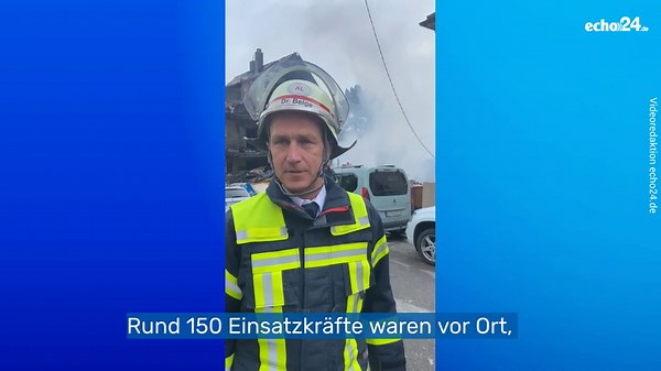 Explosion zerstört Haus in Stuttgart - Leiche aus den Trümmern geborgen