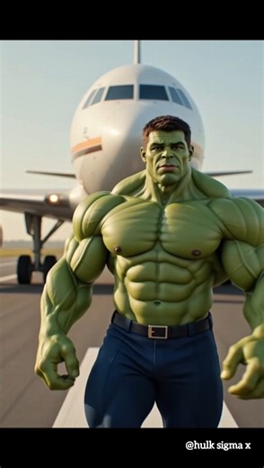 "😱 Hulk Bana Pilot 💔🔥" #ai #hulk