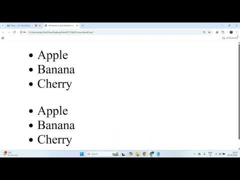 10. HTML: Unordered List