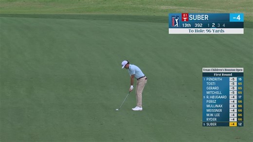 Jackson Suber spins wedge and makes birdie at Houston Open