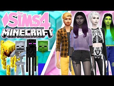 💙 Minecraft Mobs in Sims 4 CAS