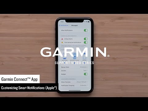 Garmin Support | Garmin Connect™ App | Customizing Apple® Smart Notifications