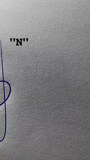 Signature style of letter N #signature #calligraphy #handwriting #howtodraw | 2k25