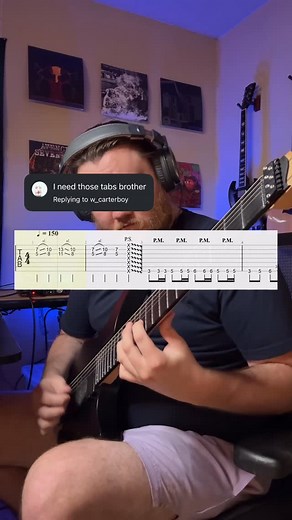 DylanKempy on Instagram: "B Standard on a 7 String BEADGBE. Grass Skirt Chase #guitaristsofinstagram #electricguitar #metal #spongecore #spongebob #guitartabs #guitarlessons #guitartutorial #riffs"