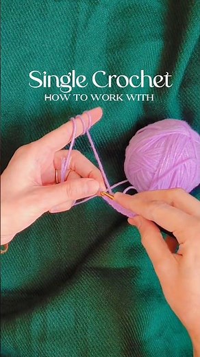 How to work with single crochet| Beginners friendly| Crochet basic stitches