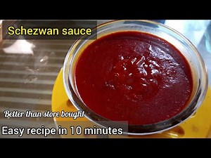 Schezwan Sauce Recipe | Easy Schezwan sauce in 10 minutes | Hot Chinese sauce | Schezwan Sauce |