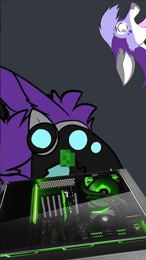 A Protogen Eats An Entire PC #furries