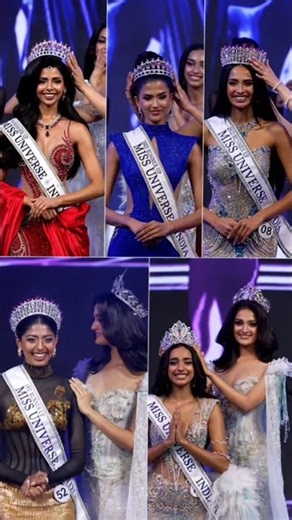 Official Result of Miss Universe India 2026| Crowning Moment of Top 5 Miss Universe India #missindia