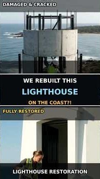 This lighthouse needed a miracle #restoration #transformation #seaside