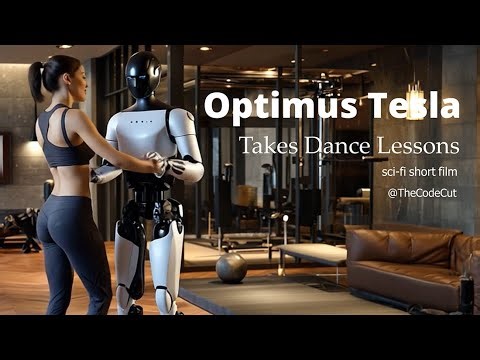Optimus Tesla Takes Dance Lessons (sci-fi)