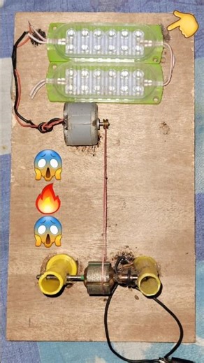 How to Make a Generator from a DC Motor #dcmotor #experiment #tutorial