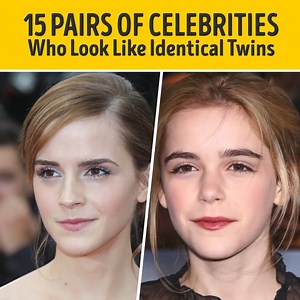 745K views · 4.7K reactions | 15 pairs of celebrities who look like identical twins | Bright Side | Facebook