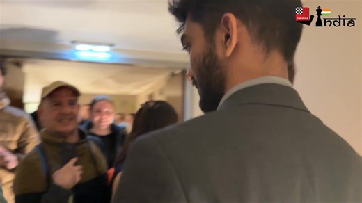 Gukesh made a solid draw with the White pieces against Nodirbek Yakubboev in Round 2 of the Prague Masters - and was greeted by a huge number of fans afterwards! Video: Abhyudaya Ram/ ChessBase India | ChessBase India