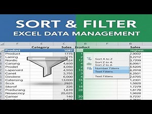 Excel Data Management: Sorting (A-Z, Z-A) & Simple Filters (MOS Prep)