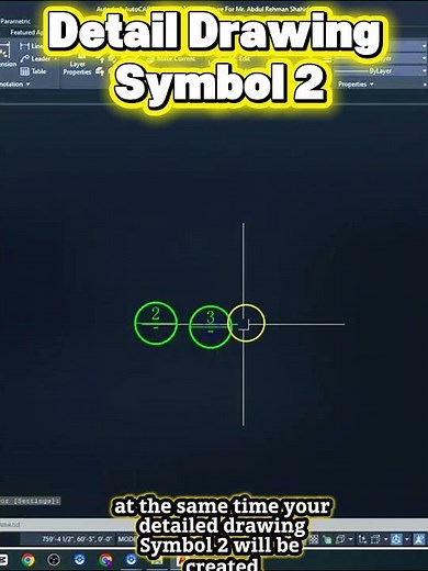 Detail Drawing Symbol 2 AutoCAD Trick | #autocad