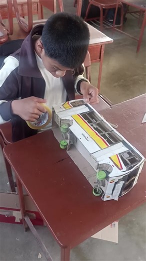 Building a Cardboard Bus Model in a Classroom