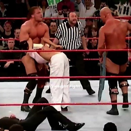 Stone Cold Completely Destroy Lita with Hardy Boyz #stonecold #TripleH #StephanieMcMahon #Lita