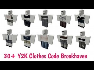 30+ Y2K Clothes Codes For Brookhaven RP (2024) | Roblox Y2k Outfit Codes 2024 | Y2K Clothes Codes