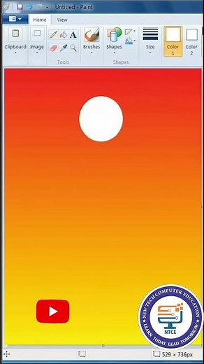ms paint me do color kaise milaye | merge color in ms paint |#mspaint​ #mspaintdrawing​ #shots​