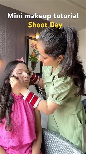 Mini makeup tutorial fir shoot day #makeuptutorial #makeupforbeginners #makeupfortheday