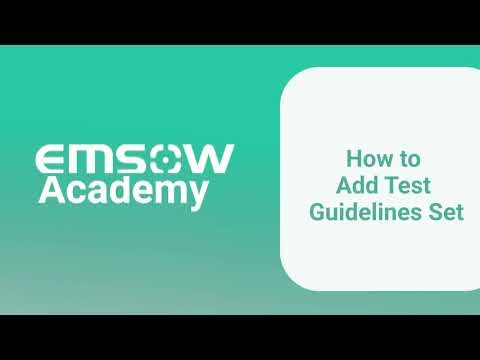 How to Add Test Guidlines Test