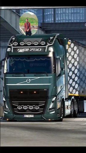 A beautiful Scania truck and trailer Volvo S60 #womenintrucking #scaniatouring #bisontransport