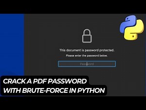 Crack PDF Passwords With Brute-Force in Python