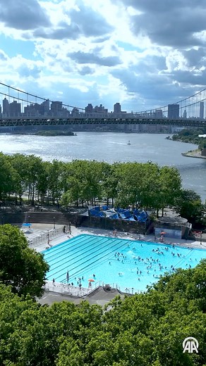 25K views · 539 reactions | My new favorite skylines are swimming pool skylines   Astoria Park pool, NYC  vuralelibol on Instagram | MySwimPro | Facebook