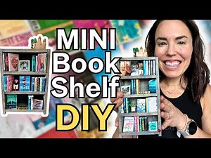 How to Make Tiny Books 📚 + Mini Bookshelf!