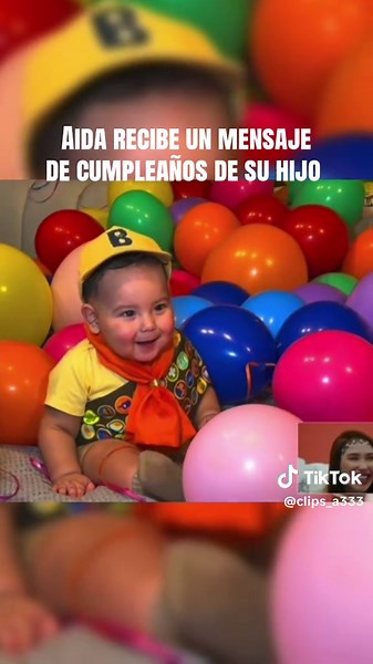 Aida recibe un hermoso video de cumpleaños de su hijo ❤️🥺#aida #aidavictoria #merlano