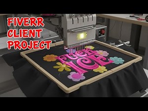 Embroidery Digitizing Tutorial | Satin Stitch Lettering & Floral Design Step-by-Step
