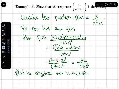 Monotonic and Bounded Sequences
