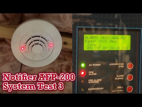 Notifier AFP-200 System Test 3: New Heat Detector