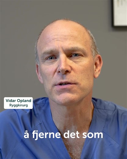 20K views · 125 reactions | Et prolaps bør ikke være ubehandlet for lenge. Vår ryggkirurg Vidar Opland forklarer ulike behandlingsmetoder, og hva du kan forvente etter behandling. | Aleris - sykehus & medisinske sentre | Facebook