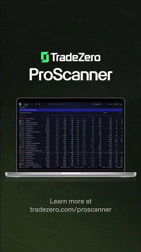TradeZero | ProScanner Presets
