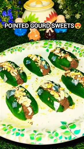Pointed Gourd Sweets😍#sweet #sweettooth #dessert #mithai #recipe #viral #shorts #trending #ytshorts