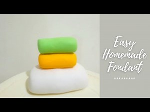 Homemade fondant recipe | How to make fondant at home | Easy fondant recipe