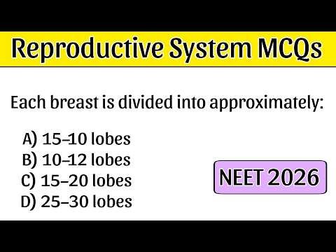 Human Reproductive System MCQs | NEET Biology Practice 2026