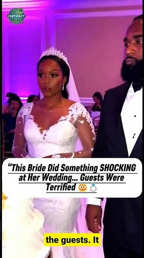 “This Bride Did Something SHOCKING at Her Wedding… Guests Were Terrified 😳💍💍”