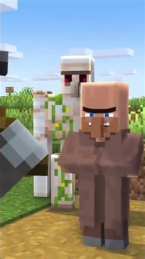 Villagers VS Pillagers😂 #minecraftshorts #minecraft #minecraftfunny #gaming #minecraftsurvival #live