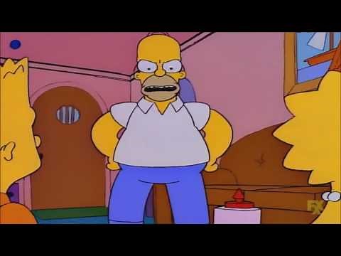 Bart And Lisa Fight Over A Glue Bottle - The Simpsons