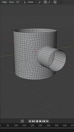 how to model pipe connections in blender #blender #3dmodeling #tutorial #shorts