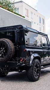 Carpathian Grey Land Rover Defender 90 with an LS3, built to take on any road put before it. #landrover #landroverdefender #landroverdefender90 #defender90 #classiccars #landrovers #vintagecar #customcar #carpathian #carpathiangrey | ECD Auto Design