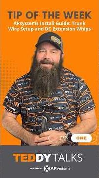 TEDDY Talks Tip of the Week: How to Use Trunk Wire and DC Extension Whips