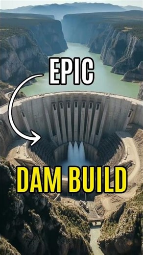 Mega Curved Dam Built in Seconds 😳 | Insane Construction Timelapse