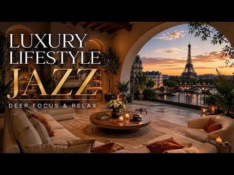 Smooth Jazz Piano 2 Hours for Deep Focus & Café Ambience | Paris Luxury Lounge