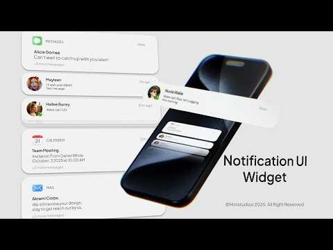 Clean Mobile Notification UI Animation Pack 📱 After Effects Template