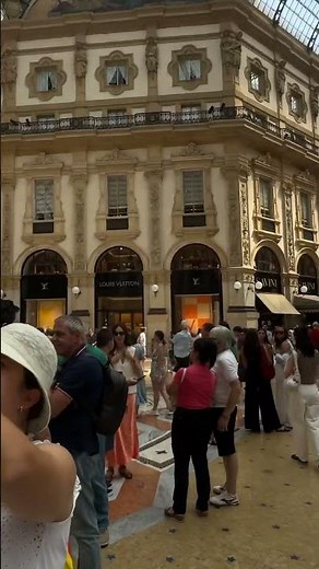Inside Milan’s Most Luxurious Shopping Mall 😍🇮🇹 | Galleria Vittorio Emanuele II #Shorts #youtube
