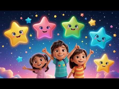 Nine Little Toy Stars Shine Shine Shine | Magical Bedtime Song & Counting Rhyme